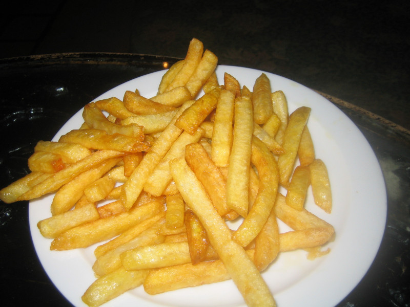 Plate of french fries